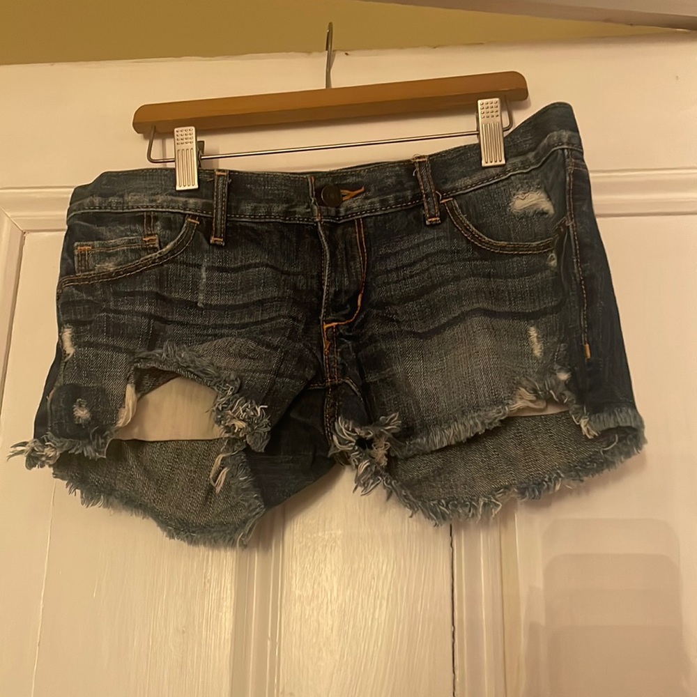 Y2K low rise short shorts Abercrombie and Fitch